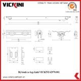  Bộ bánh xe kẹp kính VICKINI 62970.001 SC 