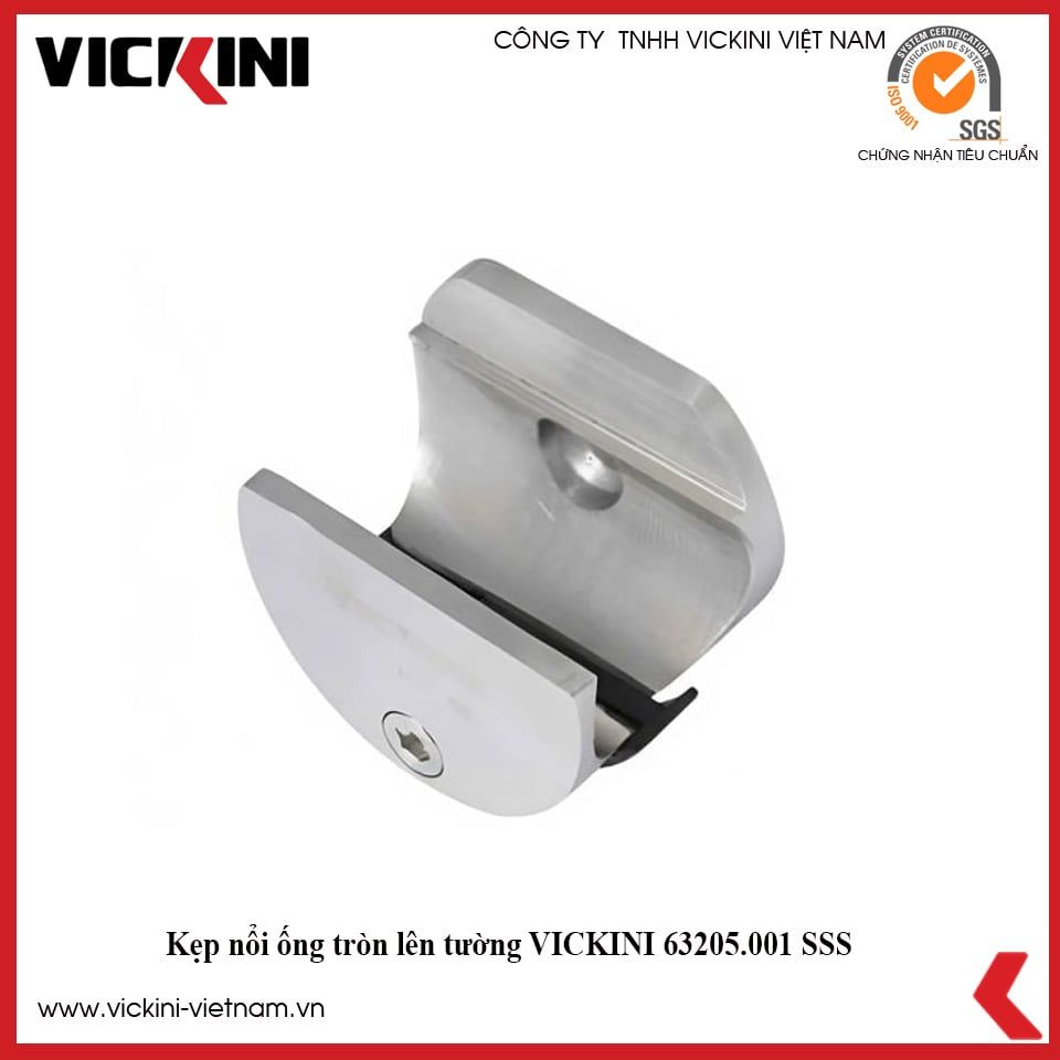  Kẹp nổi ống tròn lên tường VICKINI 63205.001 SSS 