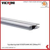  Nẹp nhựa kẹp kính VICKINI 66001.001-2200mm WT (90º & 180º) 