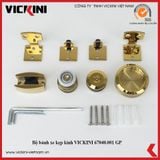  Bộ bánh xe kẹp kính VICKINI 67040.001 