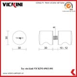  Tay cửa kính VICKINI 69833.001 