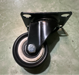  Bánh xe PVC  đen đế xoay 
