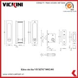  Khóa cửa lùa VICKINI 74002.001 