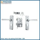  Khóa Jeely cửa phòng SUS 304A - 200 (20B/T) 