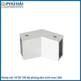  Khớp nối 10*30 135 độ phòng tắm kính inox 304 