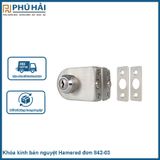  Khóa kính bán nguyệt Hamered đơn 842-03 có chìa 