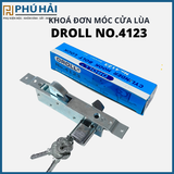  Khóa lùa Droll sắt 2 đầu chìa 
