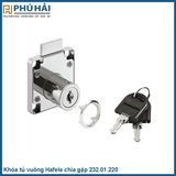  Khóa tủ vuông Hafele chìa gập 232.01.220 