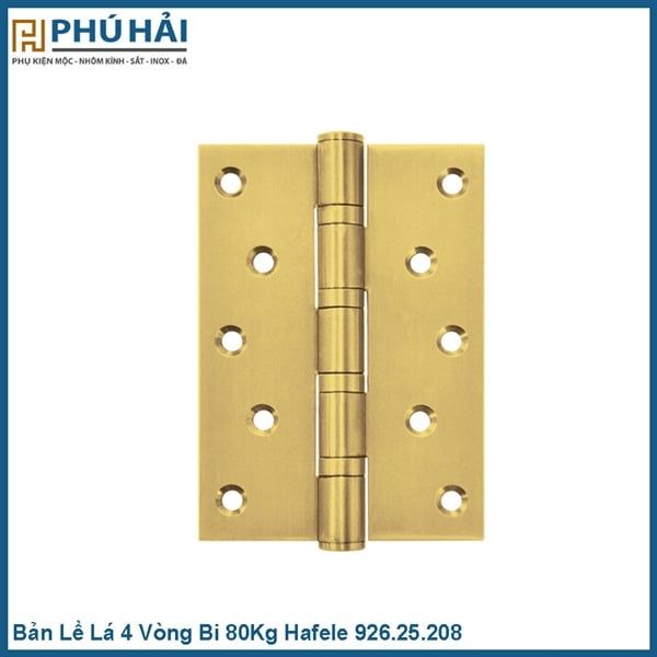  Bản Lề Lá 4 Vòng Bi 80Kg Hafele 926.25.208 