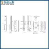  Khóa điện tử VICKINI 39705.002 OBP Đen mờ (wifi) -Bộ 