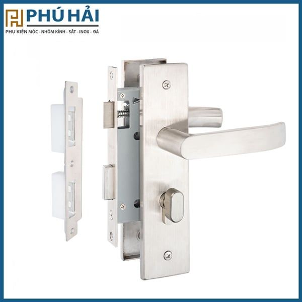  Khóa cửa nẹp nhỏ VICKINI 37515.101 SSS inox mờ, ruột chốt 