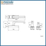  Tay nắm đa điểm HUY HOÀNG Trắng AP80 (30c/T) 