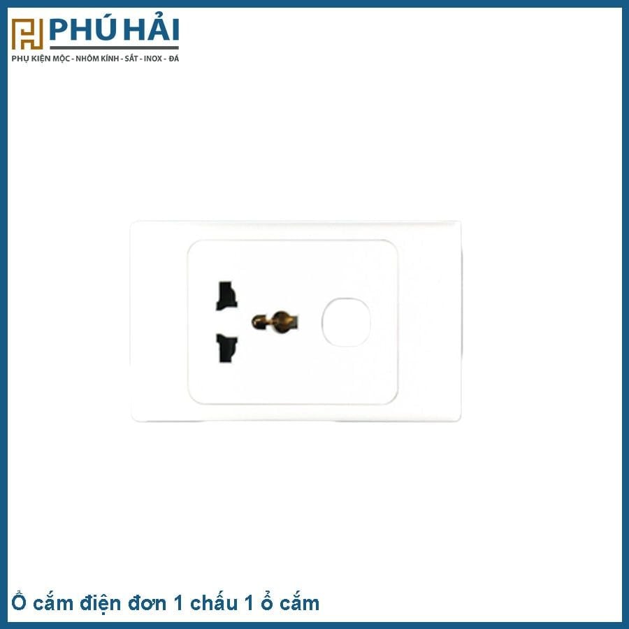  Ổ cắm điện đơn 1 chấu 1 ổ cắm 