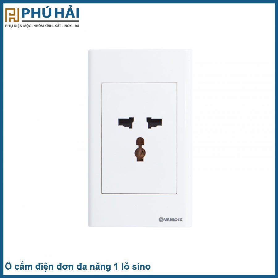  Ổ cắm Điện đơn đa năng 1 lỗ sino 