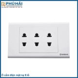  Ổ cắm điện mặt nạ 6 lỗ 