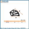 Bản lề tủ giày (kệ giày) thông minh 3 tầng sắt sơn tĩnh điện - VNH286100 (Bộ)