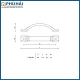  Tay tủ VICKINI 11008 CP bóng 