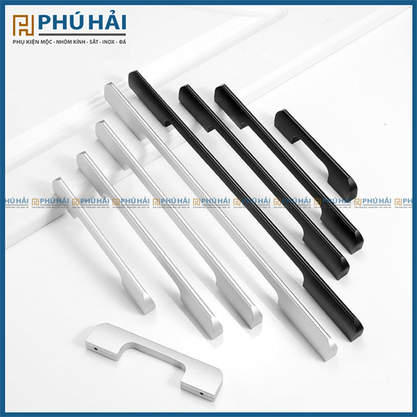  Tay nắm tủ B8016 đen 4T HM 