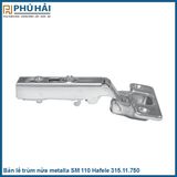  Bản lề trùm nửa metalla SM 110 giảm chấn hafele 315.11.750( gồm đế) 