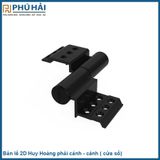  Bản lề 2D Huy Hoàng đen phải 2 cánh BLAP2D2CXF 