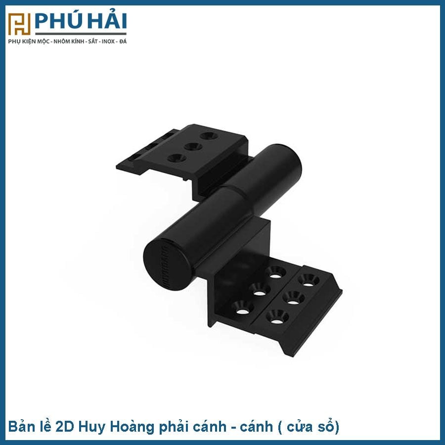  Bản lề 2D Huy Hoàng đen phải 2 cánh BLAP2D2CXF 