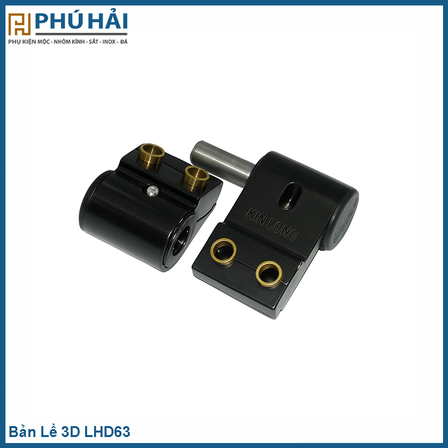  Bản Lề 3D LHD63 Đen Kinlong Chính Hãng 