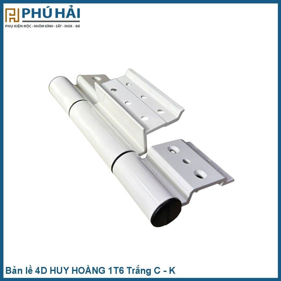  Bản lề 4D HUY HOÀNG 1T6 Trắng C - K ( Thùng 24 Cái) 