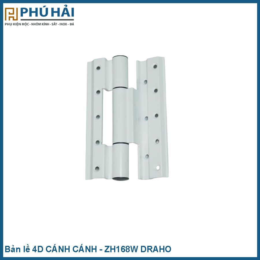  Bản lề 4D CÁNH CÁNH Trắng - ZH168W DRAHO 