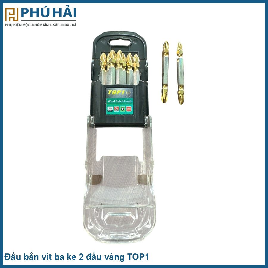  Đầu bắn vít ba ke 2 đầu vàng TOP1 