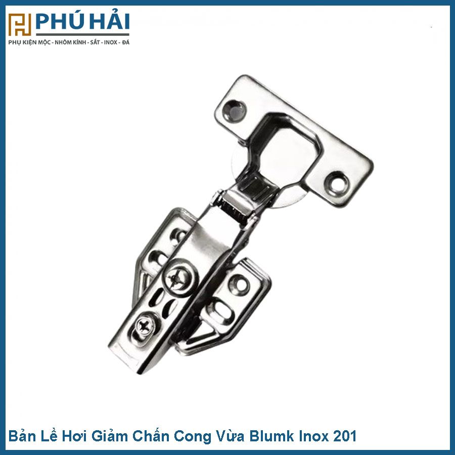  Bản Lề Hơi Giảm Chấn Cong Vừa Blumk Inox 201 