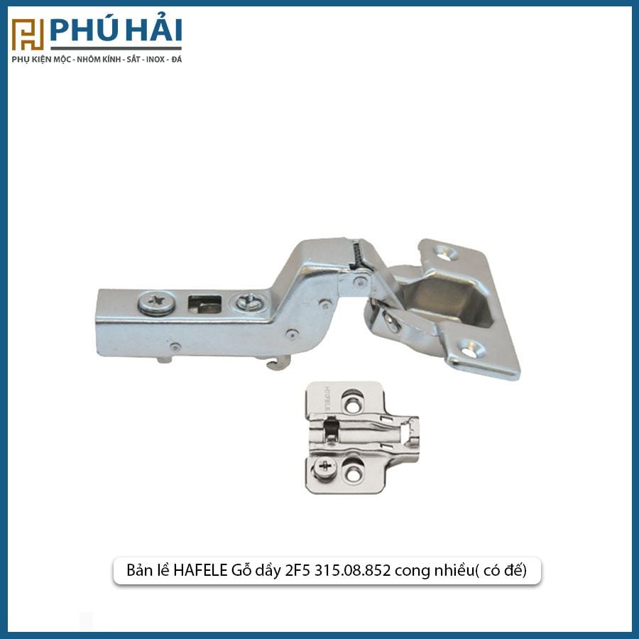  Bản lề HAFELE Gỗ dầy 2F5 315.08.852 cong nhiều( có đế) 