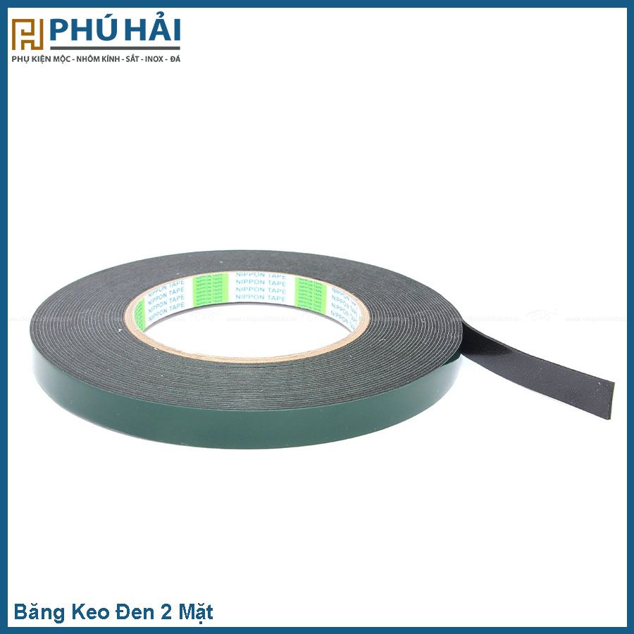  Băng Keo Đen 2 Mặt 15mm 