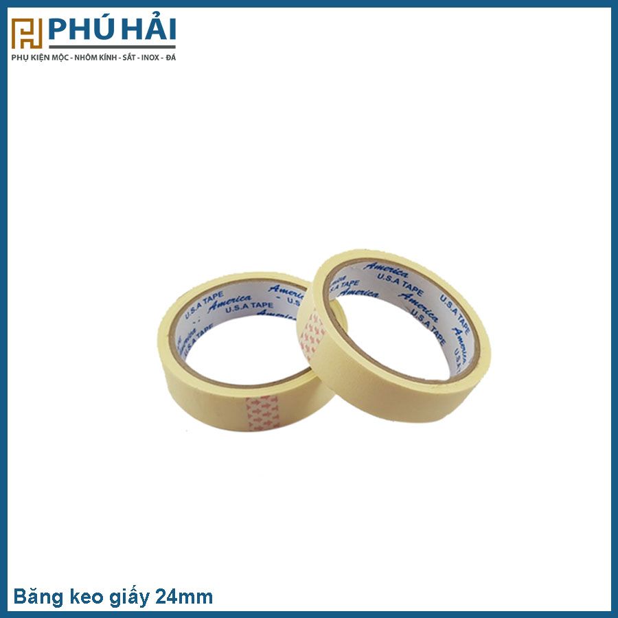  Băng keo giấy 24mm(Cuộn) dày 