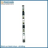  Bánh xe 4 bánh Nhựa - Rãnh C- Màu Đen(15*13*205)90KG (10C/B) 