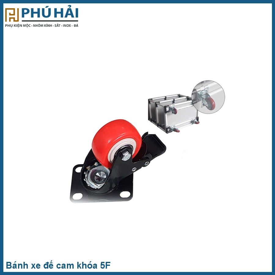  BÁNH XE ĐẾ CAM KHÓA 5F 