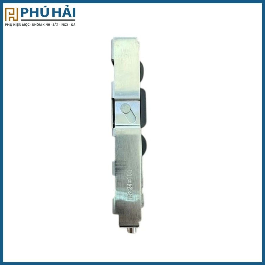  Bánh xe lùa 2 bánh rãnh C- Đen (15*24*155) 80kg (10C/B) 