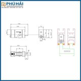  Bánh xe lùa đơn hệ 55 Draho (T300 cái) 