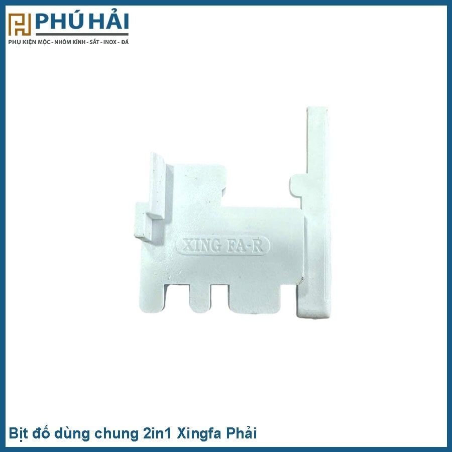  Bịt đố NHÔM dùng chung xingfa Phải Trắng (50C/B) 