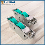  Bánh xe đôi chịu lực cửa sổ lùa hệ 55 dập cánh tăng chỉnh 