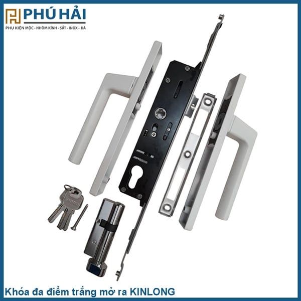  Khóa đa điểm trắng mở ra KINLONG 