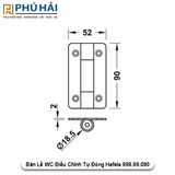  Bản Lề WC Điều Chỉnh Tự Đóng Hafele 988.98.090 