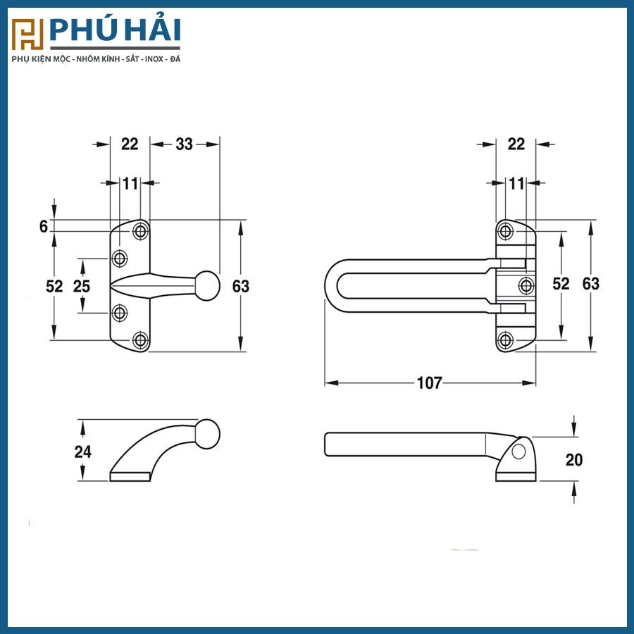  Chốt An Toàn Hafele 911.59.156 