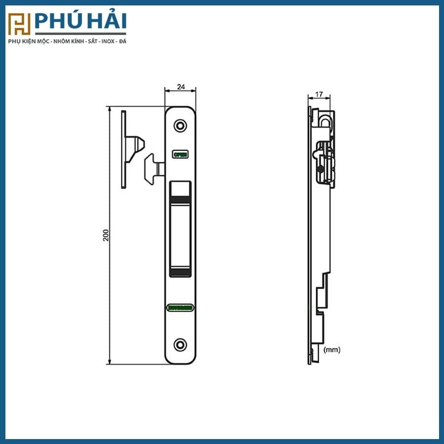  Chốt Sập Tự Động HUYHOANG Trắng hệ 93 (50C/T) 
