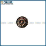  Núm tủ hoa văn đồng cổ nâu 