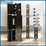 Bản Lề 4D Sevenday Cánh Khung Màu Đen Bóng 