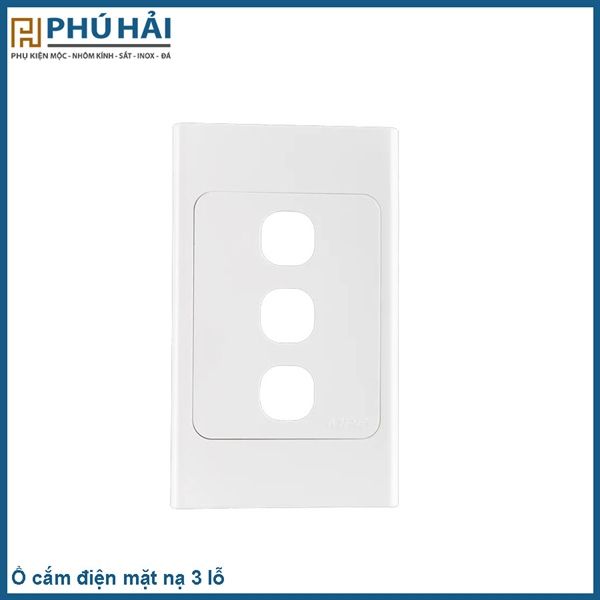  Ổ cắm điện mặt nạ 3 lỗ 