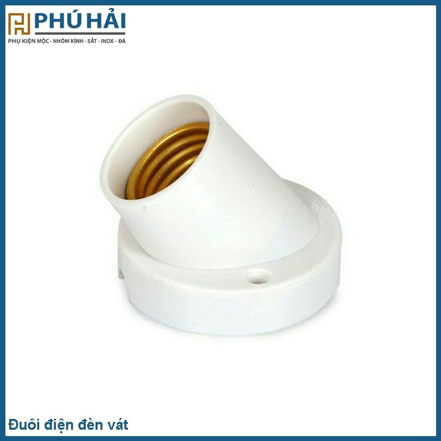  Đuôi điện đèn vát 