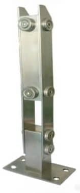  Trụ cầu thang lửng đế mặt dày 3ly cao 4T inox 304 