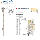  Khóa tủ 3 ngăn Ihafele 234.99.240 