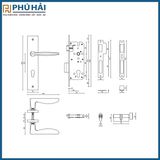  Khóa Cửa Nẹp Vickini 32015 màu vàng 